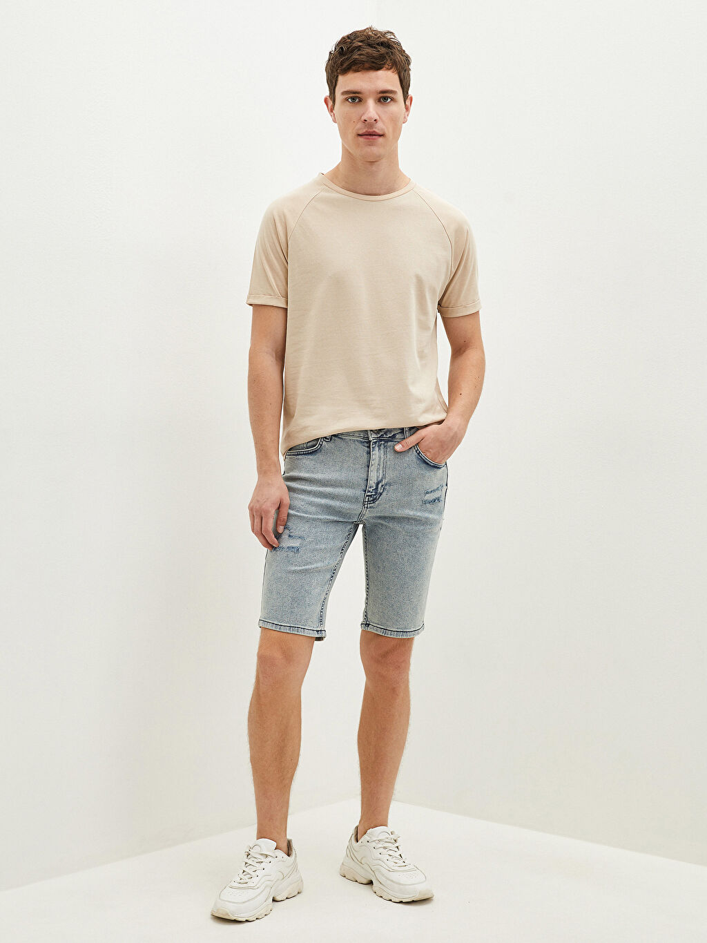 denim skinny shorts mens