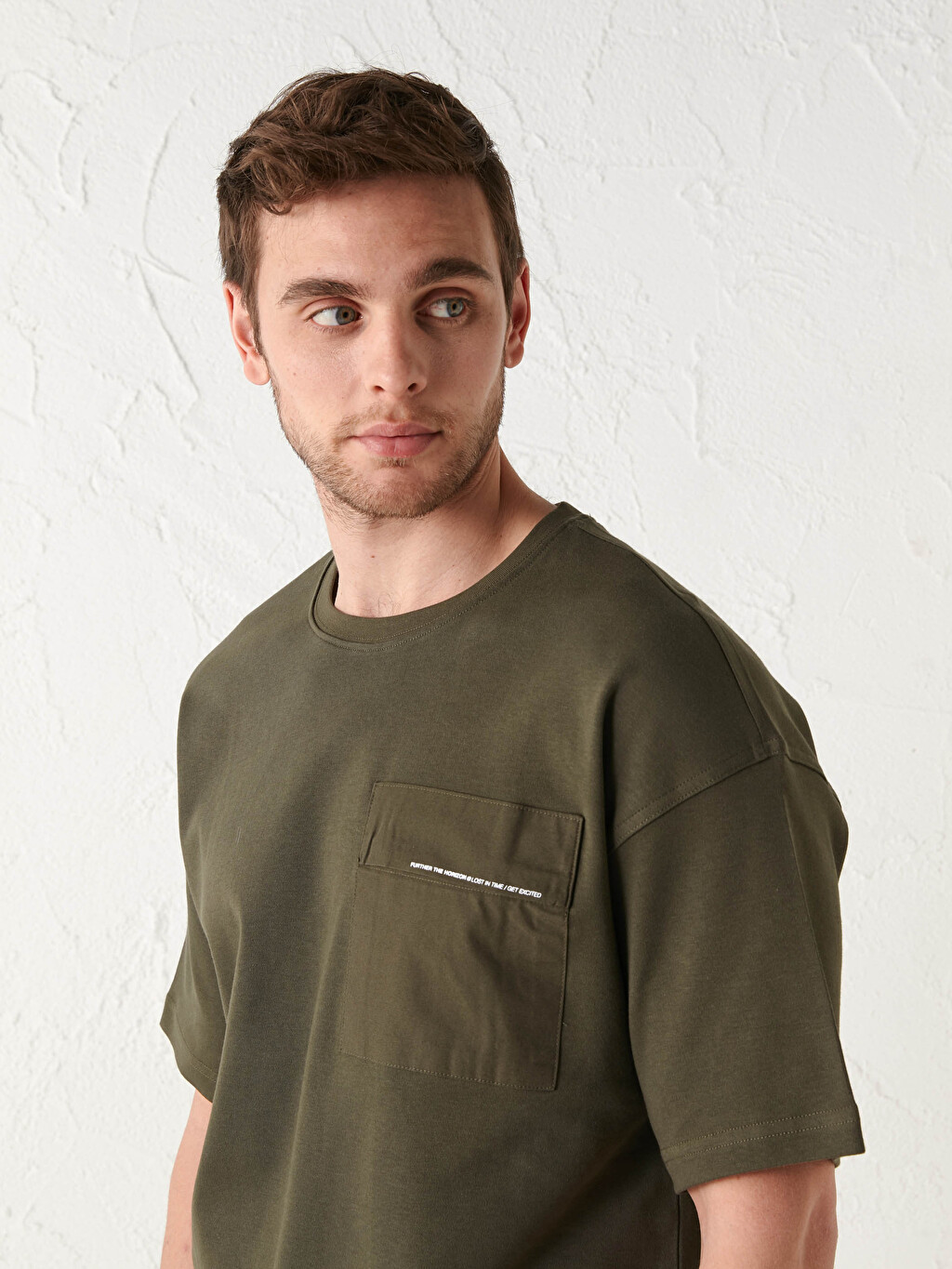 Crew Neck Short Sleeve Printed Combed Cotton Men s T shirt S16839Z8