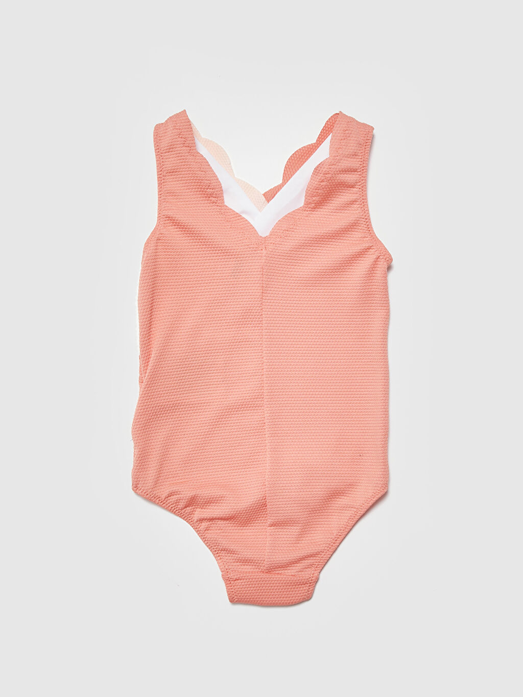 Mercan Esnek Kumaştan V Yaka Kız Bebek Mayo LC Waikiki Mercan Esnek Kumaştan V Yaka Kız Bebek Mayo LC Waikiki