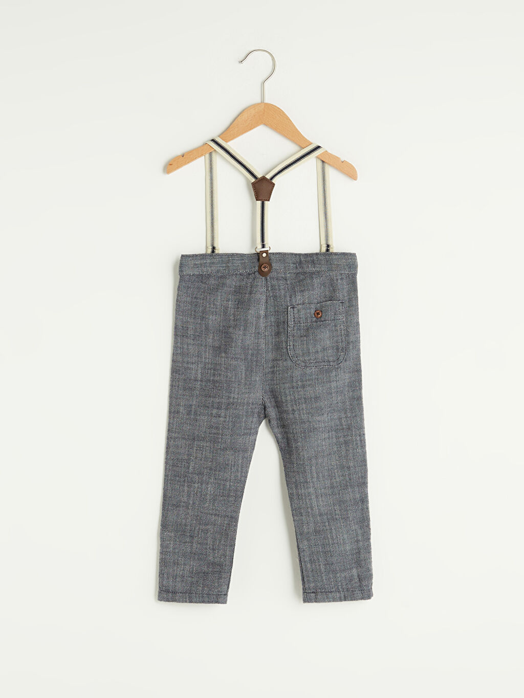 İndigo Kendinden Desenli Erkek Bebek Pantolon ve Pantolon İndigo Kendinden Desenli Erkek Bebek Pantolon ve Pantolon