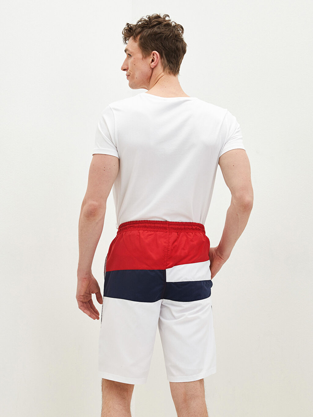 below the knee swim trunks