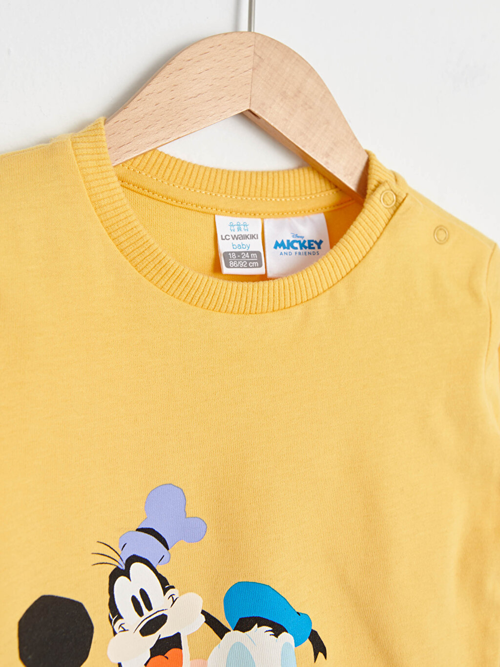 Crew Neck Long Sleeve Disney Printed Baby Boy T-Shirt -S18757Z1-FYF -  S18757Z1-FYF - LC Waikiki