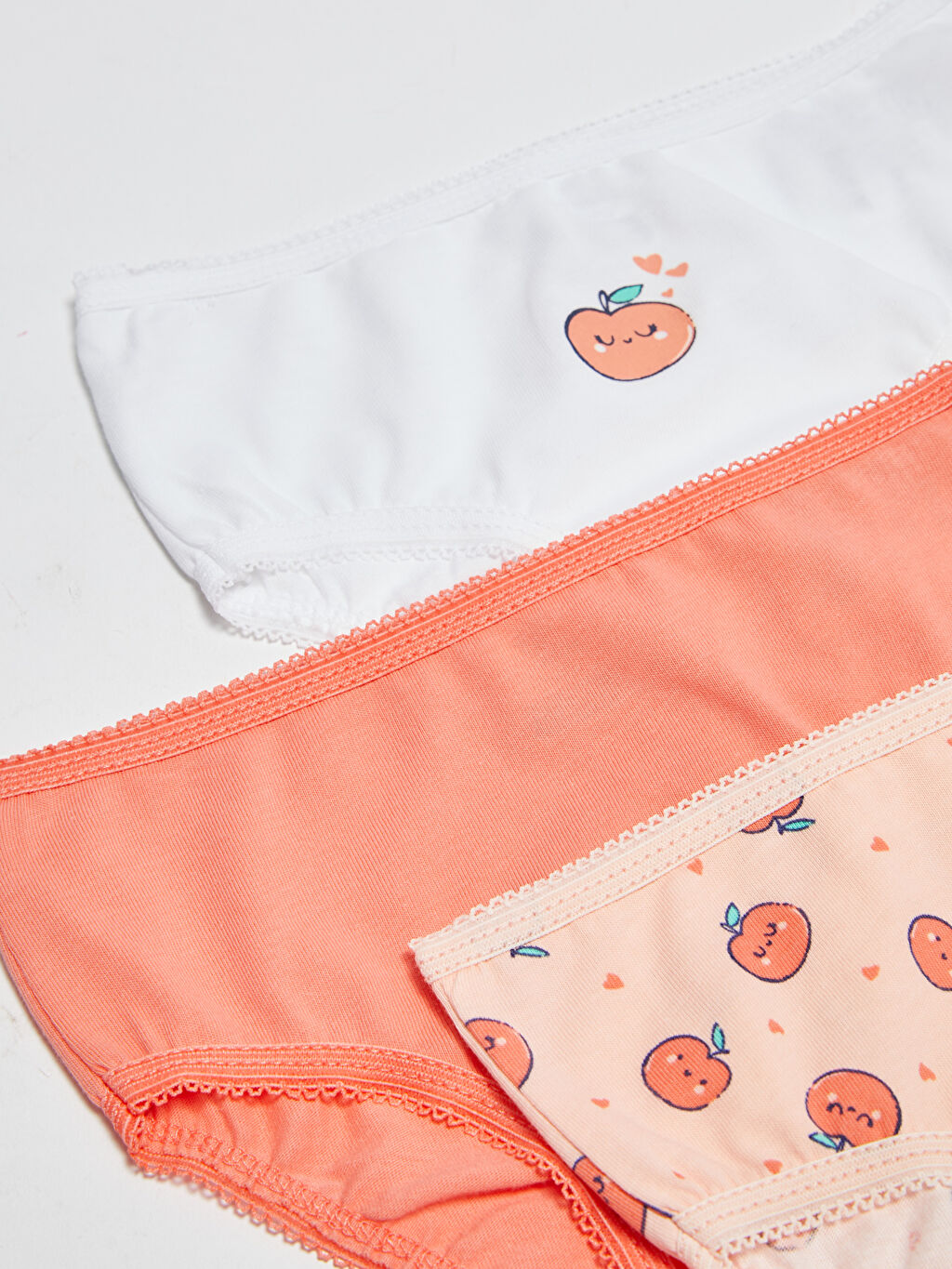Pembe Beli Lastikli Pamuklu Kız Bebek Külot 3�lü LC Waikiki