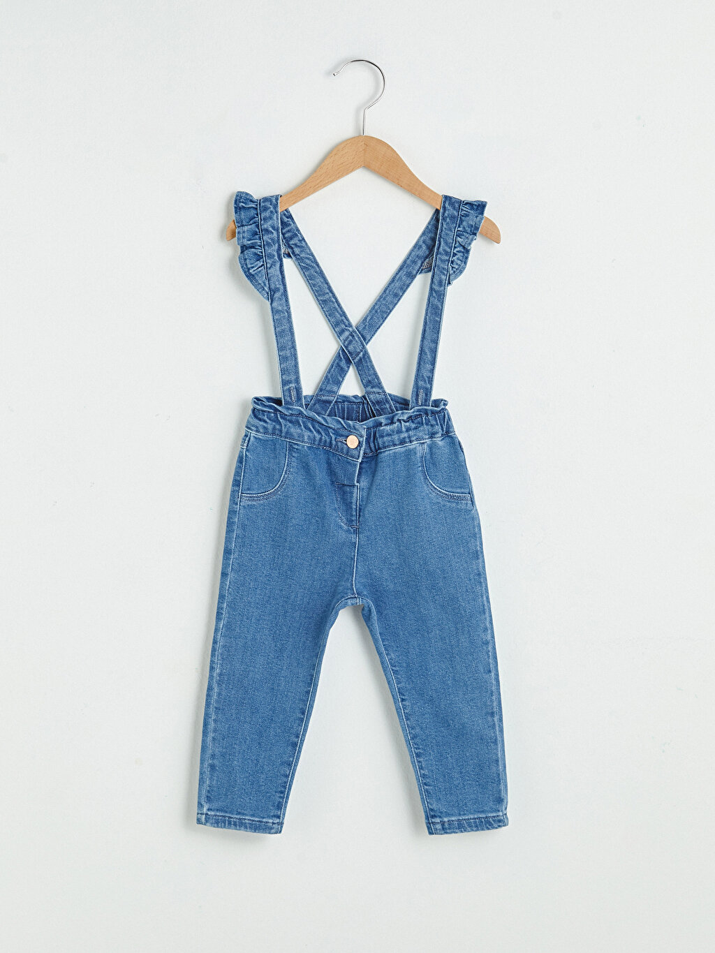 overraskelse Frontier tilbagemeldinger Basic Baby Girl Jeans and Suspenders -S1BQ46Z1-507 - S1BQ46Z1-507 - LC  Waikiki