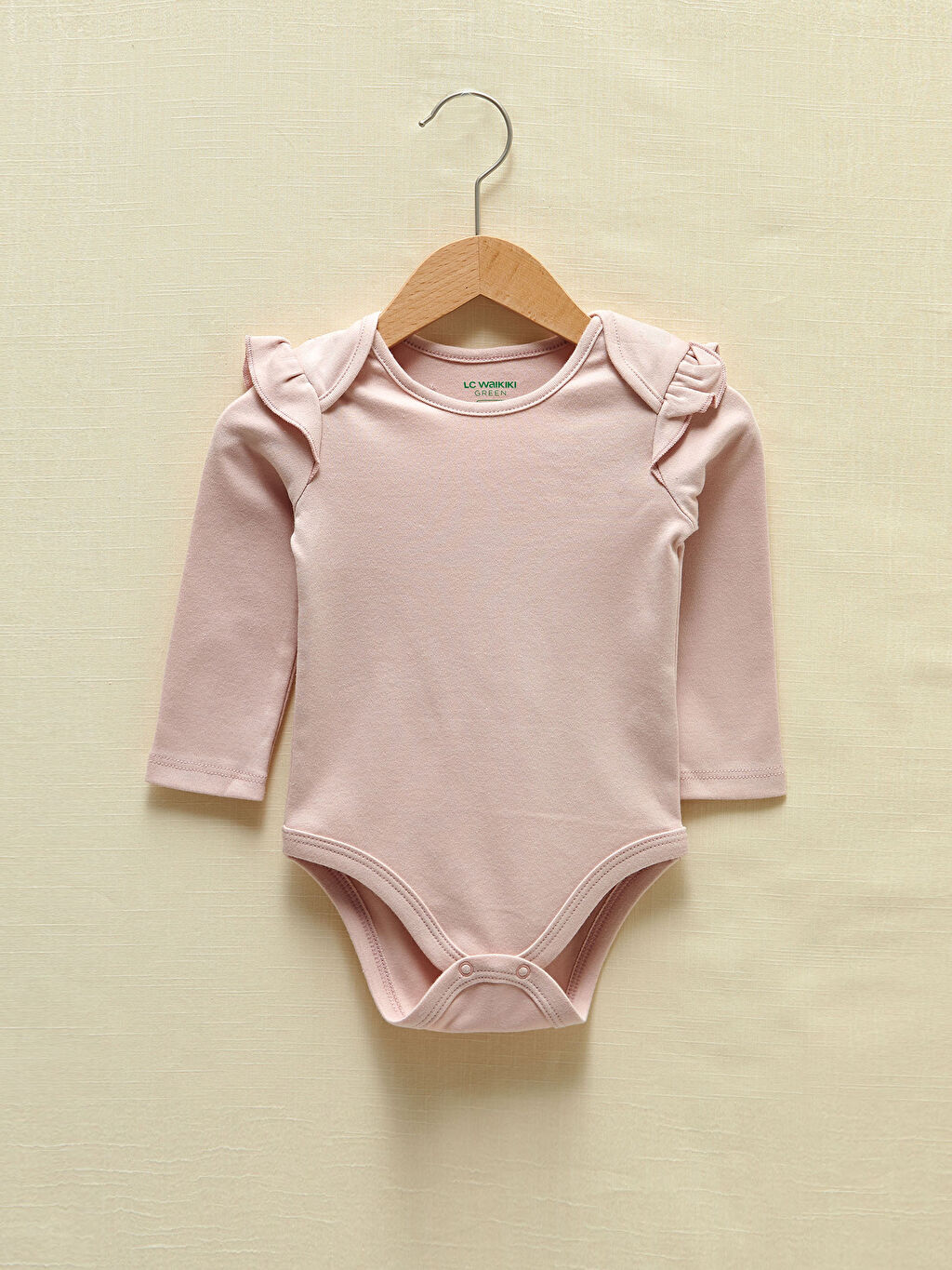 Pembe LCW GREEN Bisiklet Yaka Uzun Kol Basic Organik