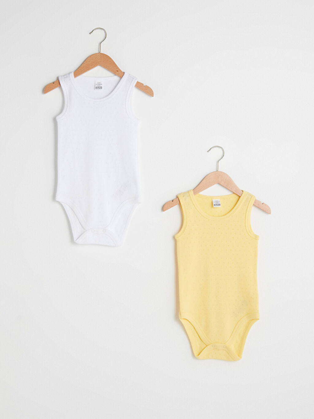 Sarı Bisiklet Yaka Basic Pamuklu Erkek Bebek Çıtçıtlı Body