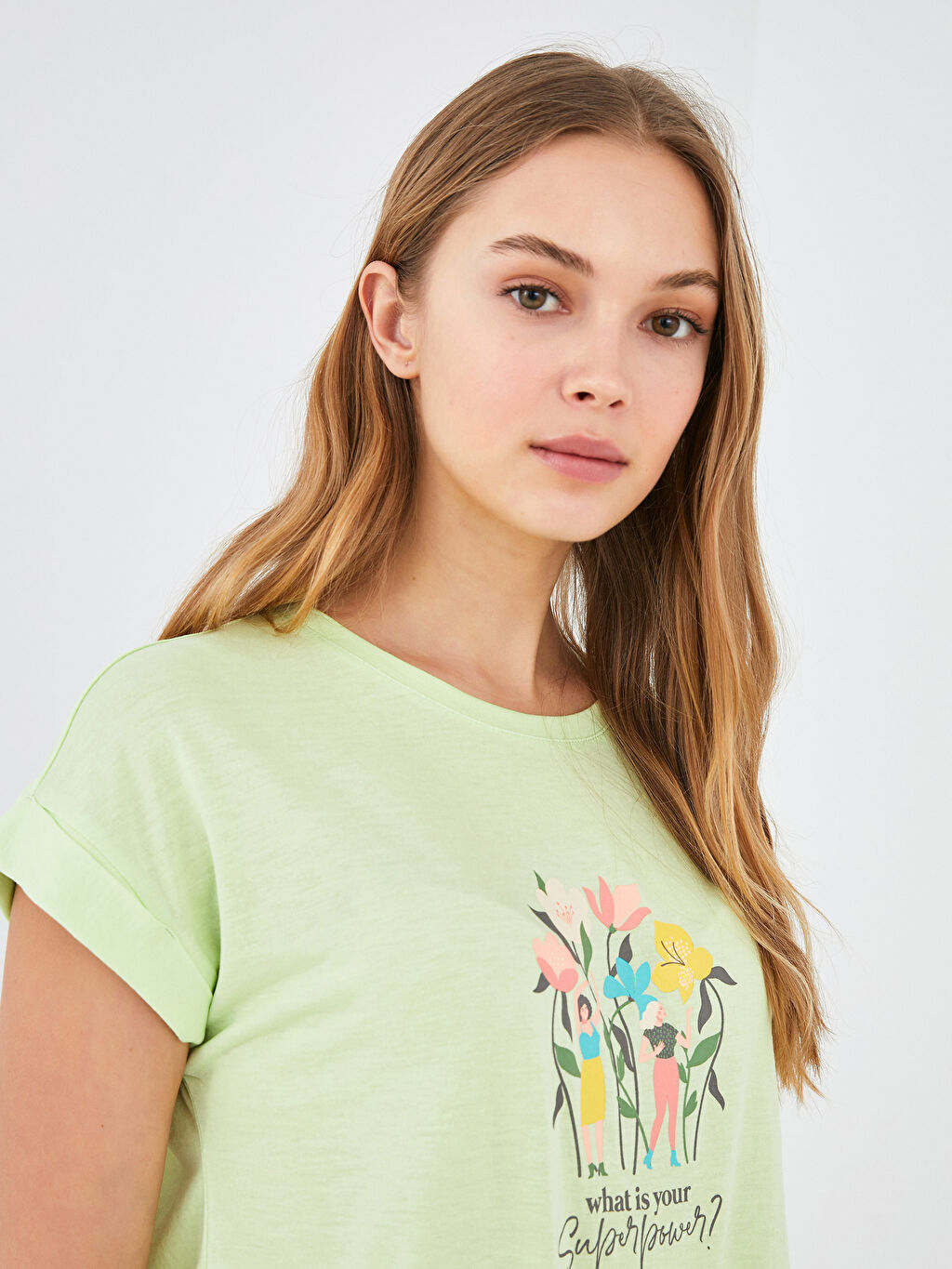 Футболка с принтом -S1FJ01Z8-FSZ