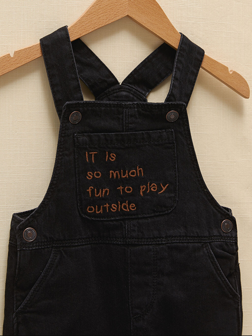 Siyah LCW GREEN Slogan Yazı Baskılı Erkek Bebek Jean