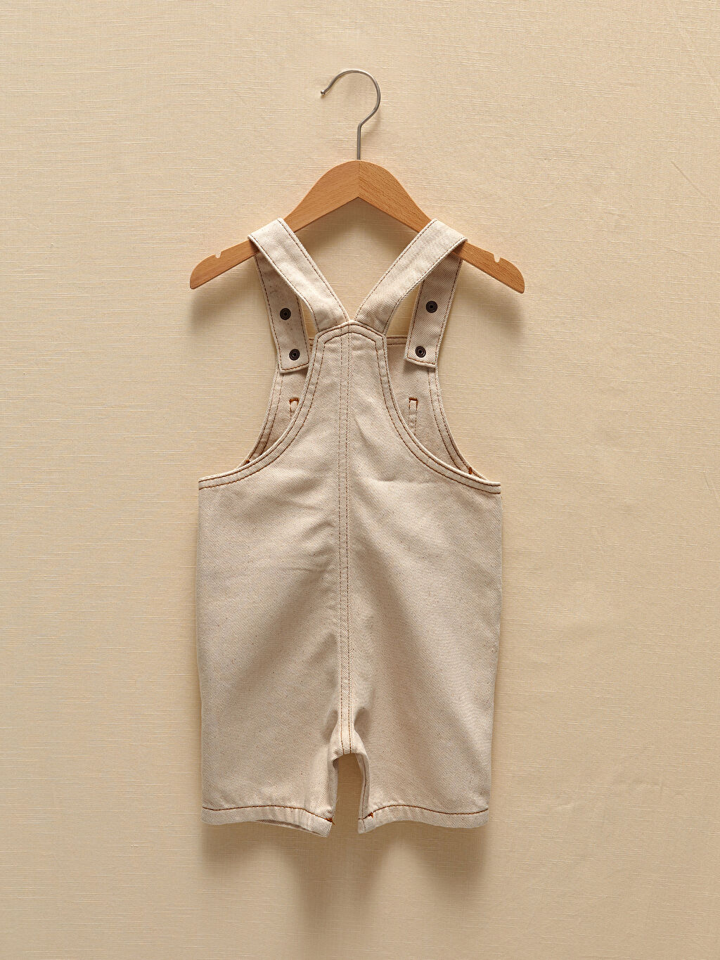 Bej LCW GREEN Cep Detaylı Basic Erkek Bebek Jean Salopet