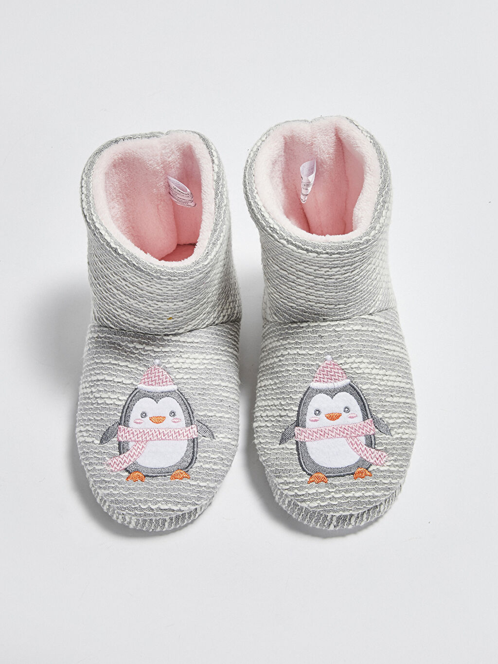 Gri Kadın Nakışlı Ev Botu LC Waikiki