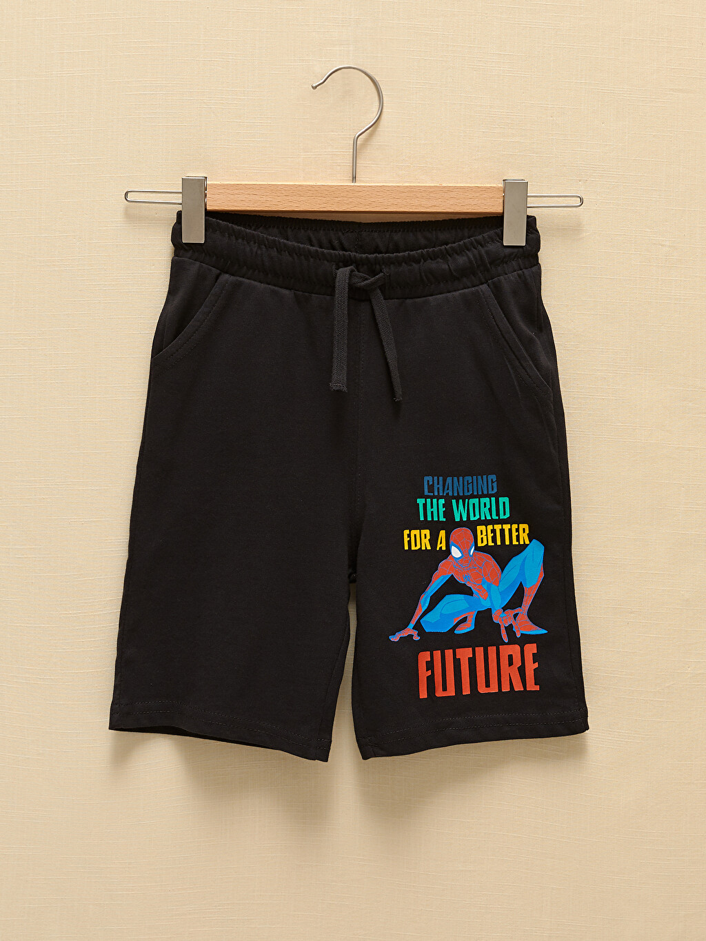 Spiderman Printed Boy Shorts With Waist 