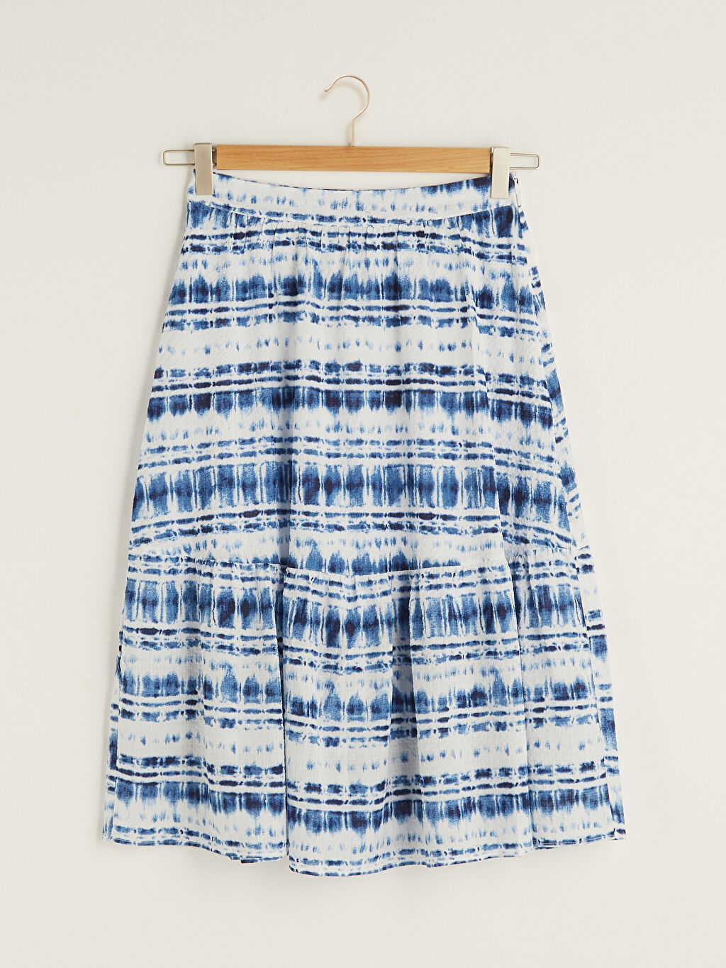 High Waist Patterned ACut Crinkle Fabric Women's Skirt S1K074Z8LQQ