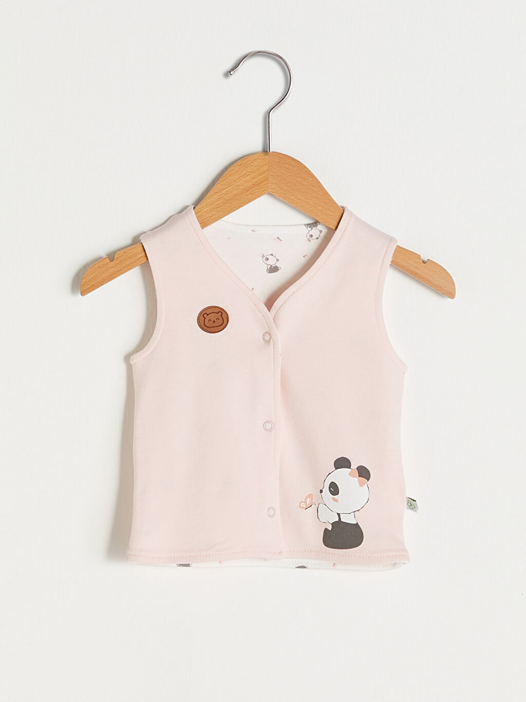 Pembe LCW GREEN Baskılı Organik Pamuklu Kız