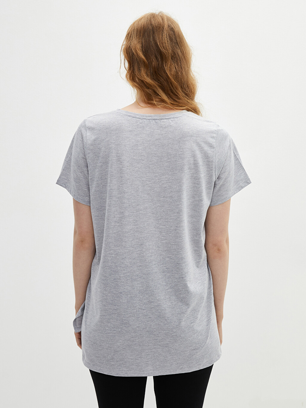 Crew Neck Straight Short Sleeve 