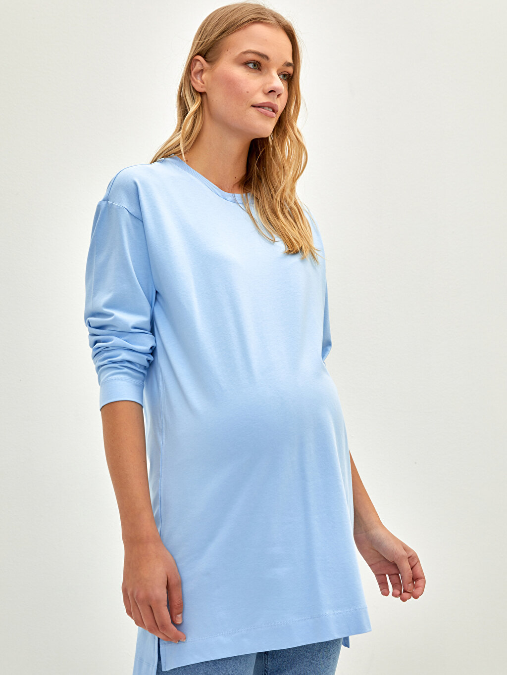 پیراهن بارداری زنانه آبی السی وایکیکی S1MK84Z8