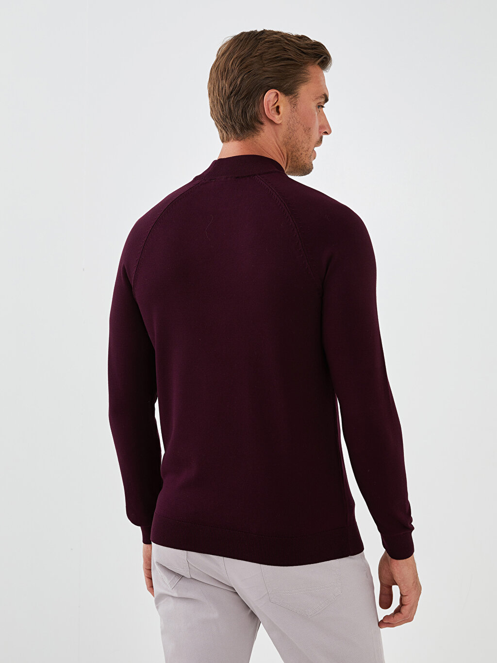 LCW VISION Half Turtleneck Long Sleeve Men's Knitwear Sweater -W11059Z8-J0S  - W11059Z8-J0S - LC Waikiki