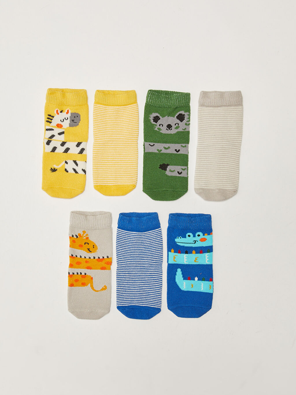Printed Baby Boy Socks 7 Pack W19266Z1LUG W19266Z1LUG LC Waikiki
