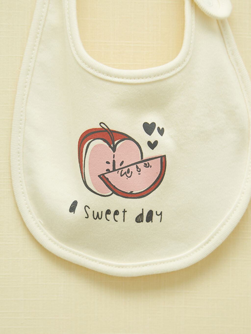 Ekru LCW GREEN Baskılı Organik Pamuklu Unisex Bebek Mama