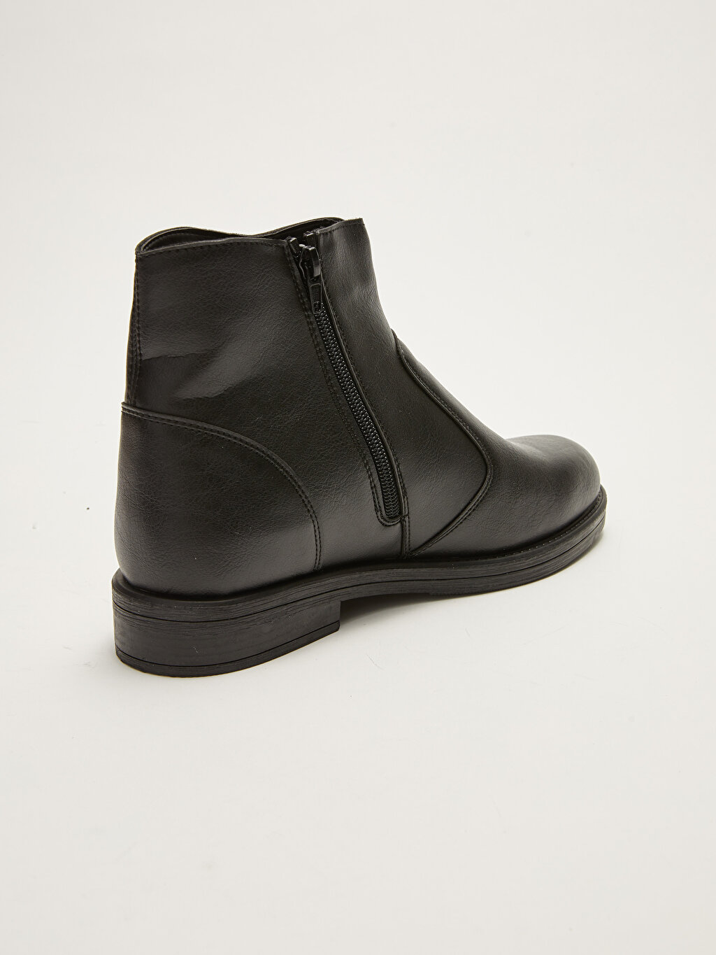 Leather Look Zippered Men's Boots -W1DH57Z8-HUC - W1DH57Z8-HUC - LC Waikiki