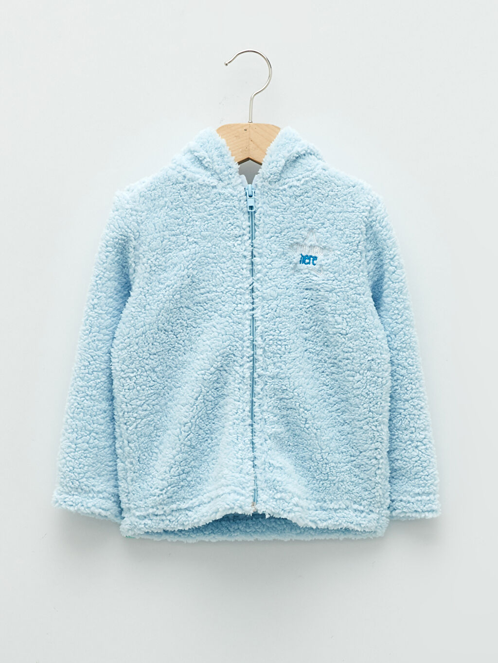 fuzzy zipper sweater