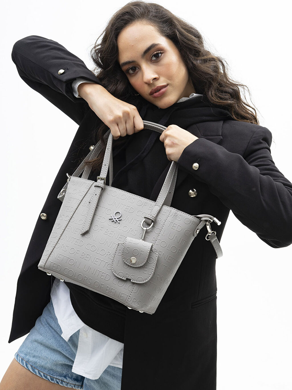 Bej Benetton Desenli Ayarlanabilir Askili Mini Cuzdan Detayli Kadin Kol Cantasi W1m818z8 Dfl Lc Waikiki