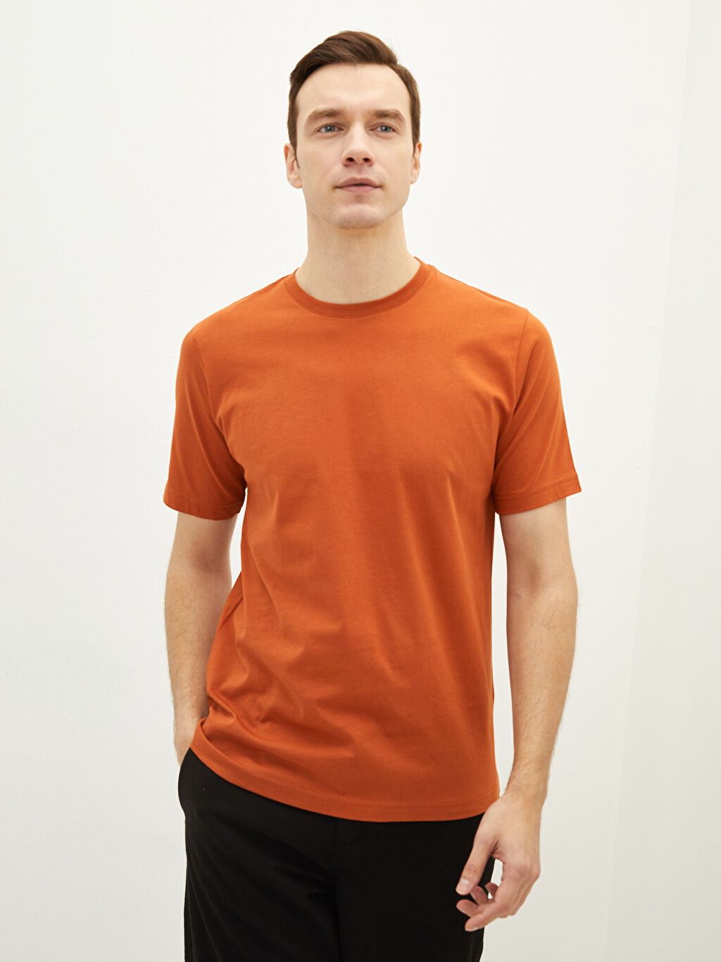 burnt orange mens t shirt