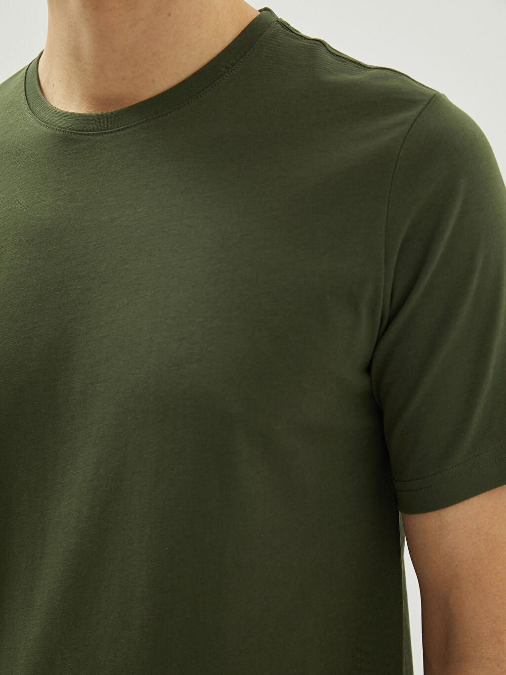 Crew Neck Short Sleeve Combed Cotton Men's Tshirt S20837Z8LW2