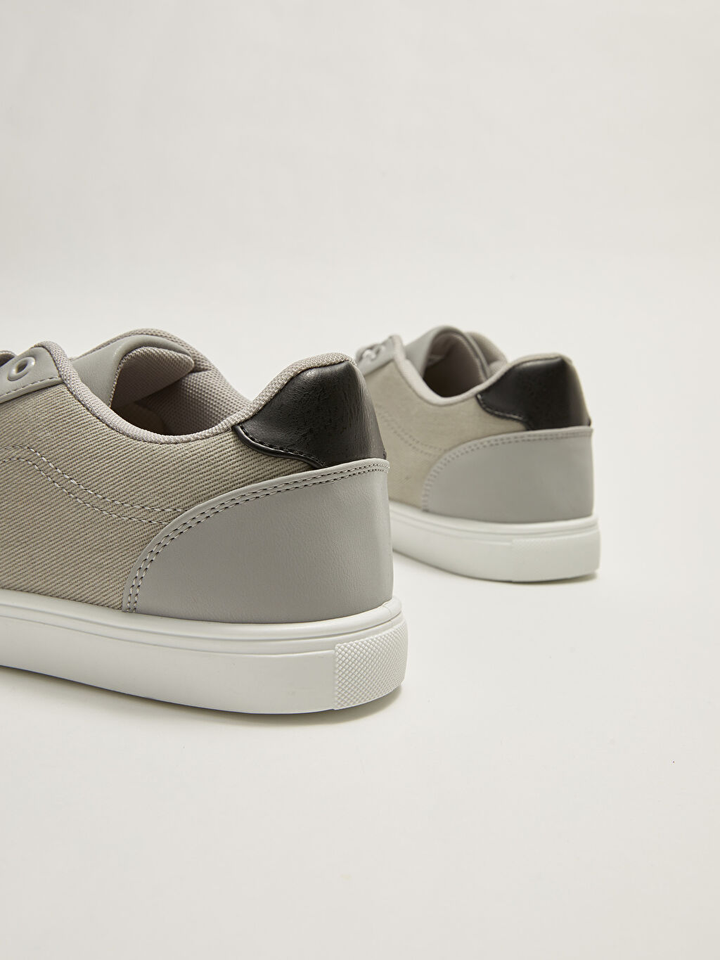leather look plimsolls