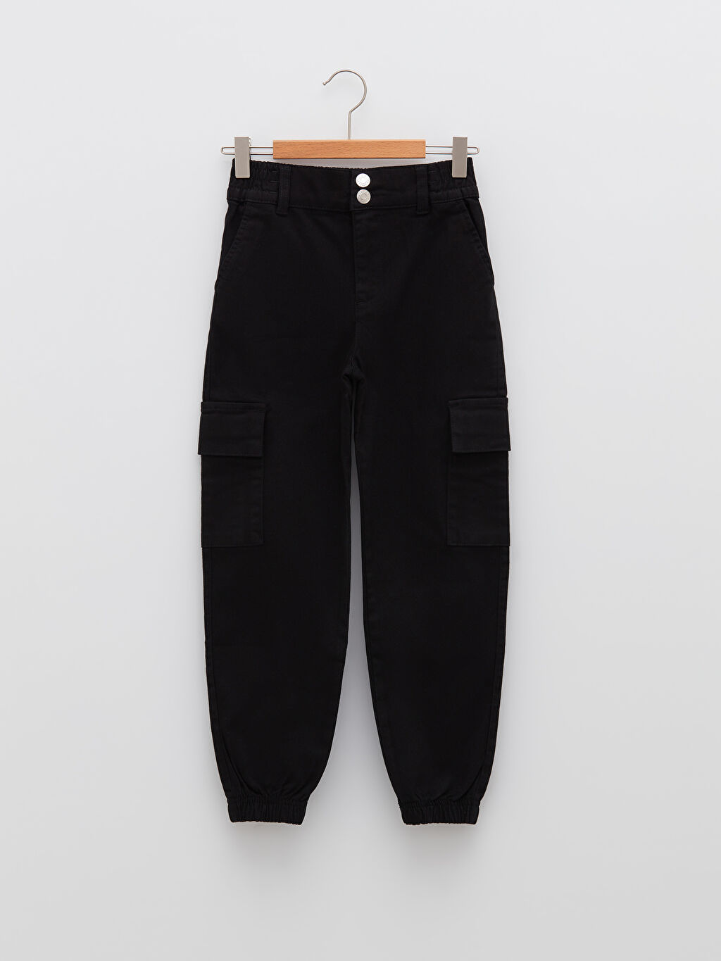 black cargo pants elastic waist