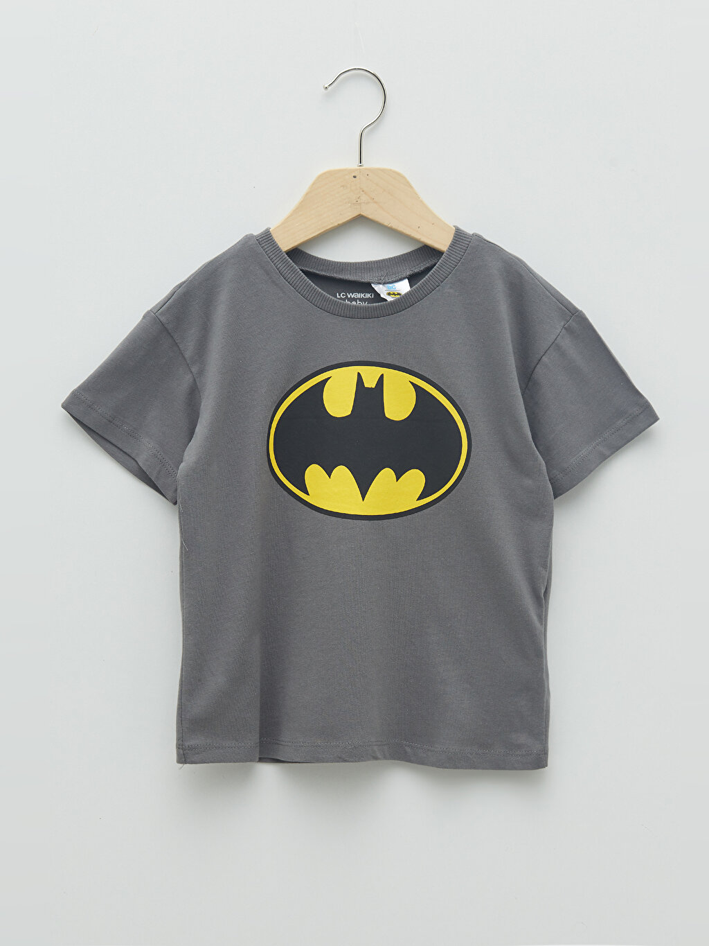 Crew Neck Short Sleeve Batman Printed Baby Boy T-Shirt S25358Z1-H9V - LC Waikiki