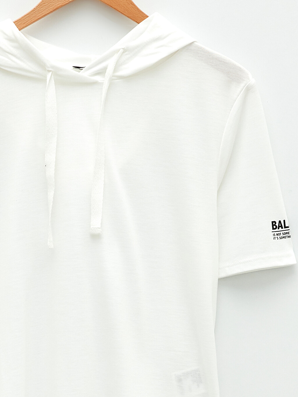 LCW ACTIVE Hoodie Printed Short Sleeve 