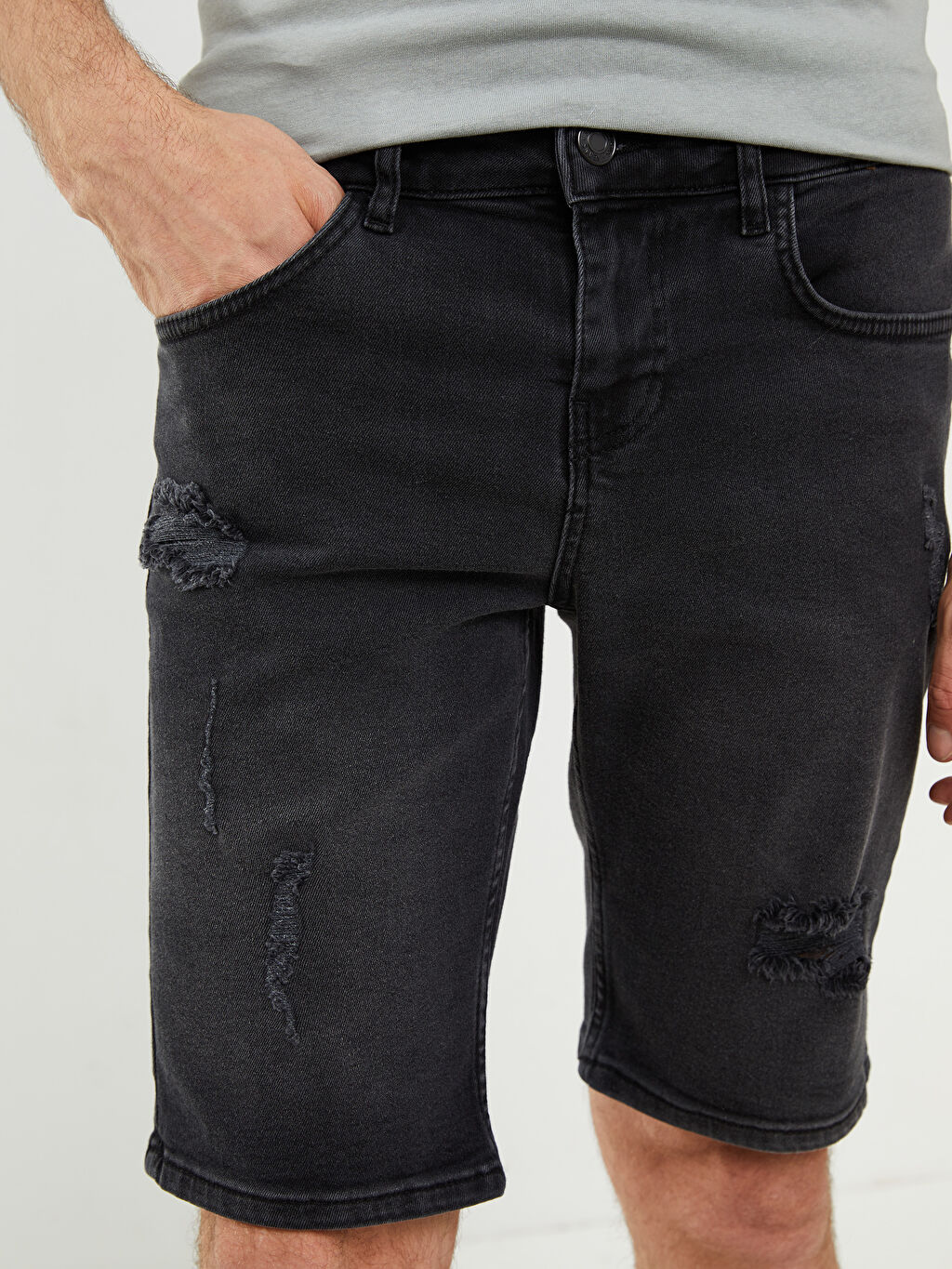 Skinny Fit Men's Jean Shorts S29525Z8326 S29525Z8326 LC Waikiki