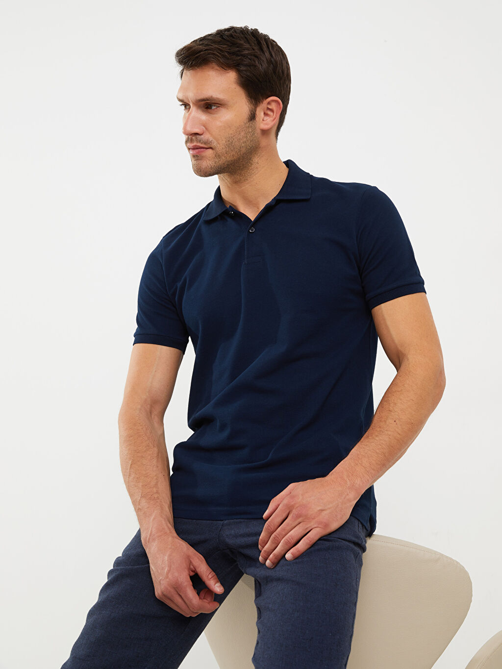 Short Sleeve Polo Neck