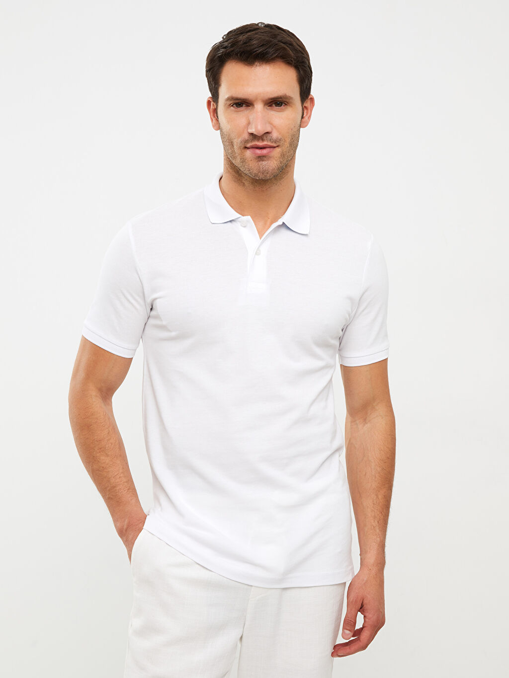 Short Sleeve Polo Neck