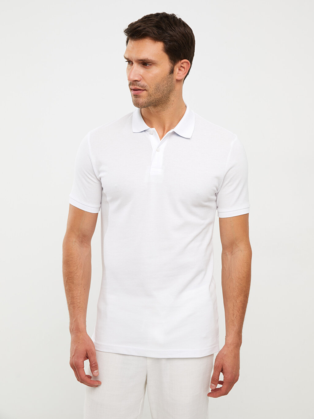 LCW BASIC Polo Neck Short Sleeve Piqué Men's T-Shirt -S2AN48Z8-Q6K ...