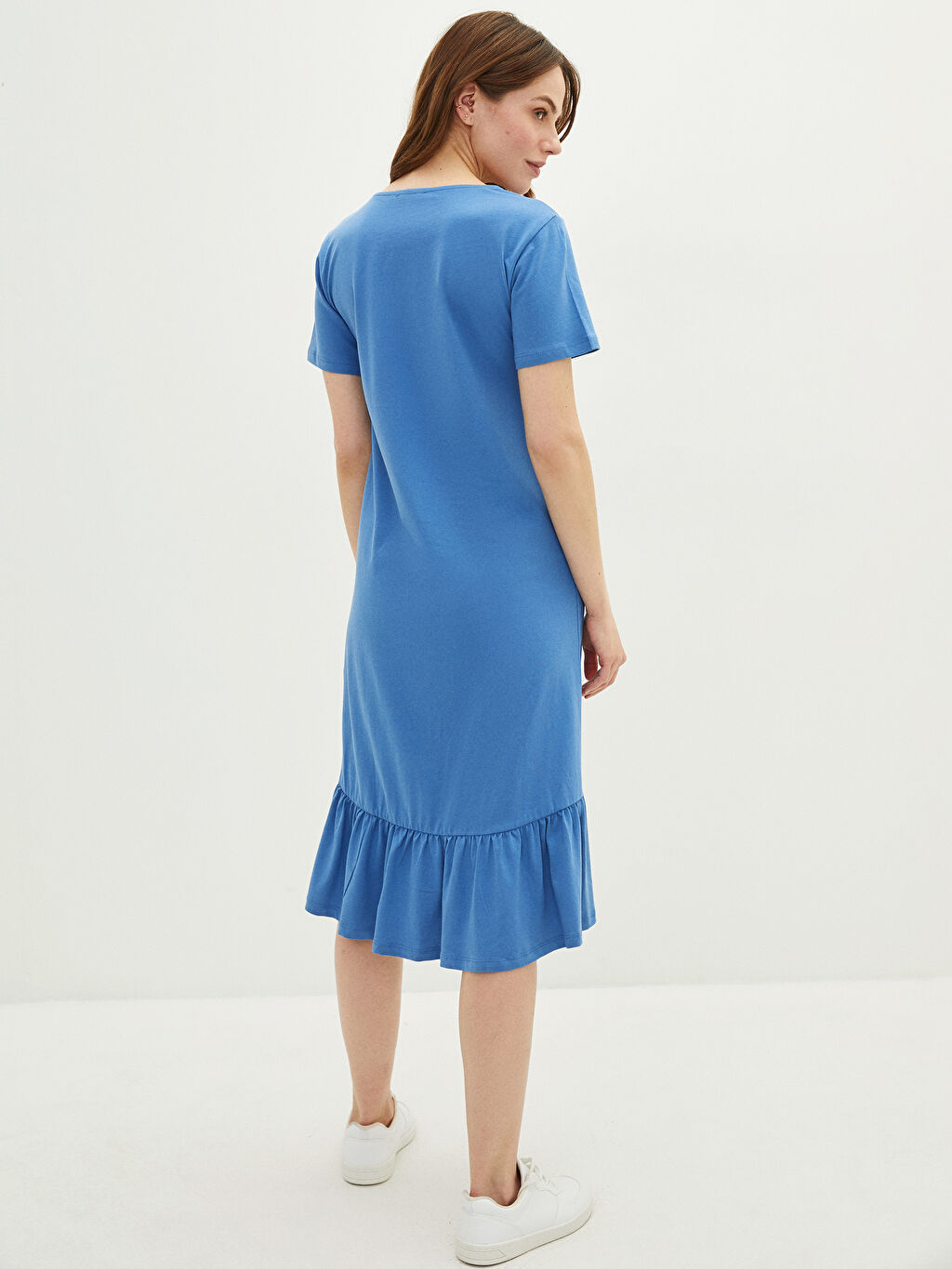 Crew Neck Printed Short Sleeve Cotton Women s Dress S2BS29Z8 HQ7 crew-neck-printed-short-sleeve-cotton-women-s-dress-s2bs29z8-hq7