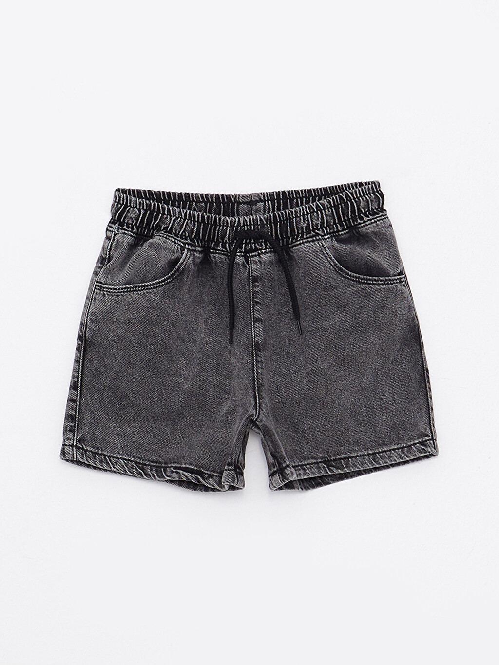 Basic Girl Jean Short With Waist 
