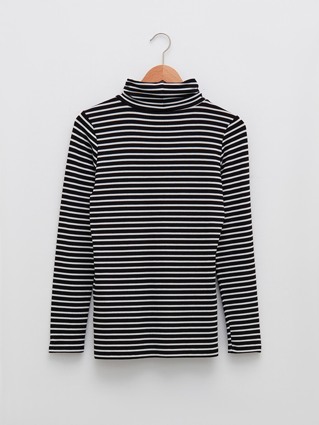 LCW BASIC High Collar Striped Long 