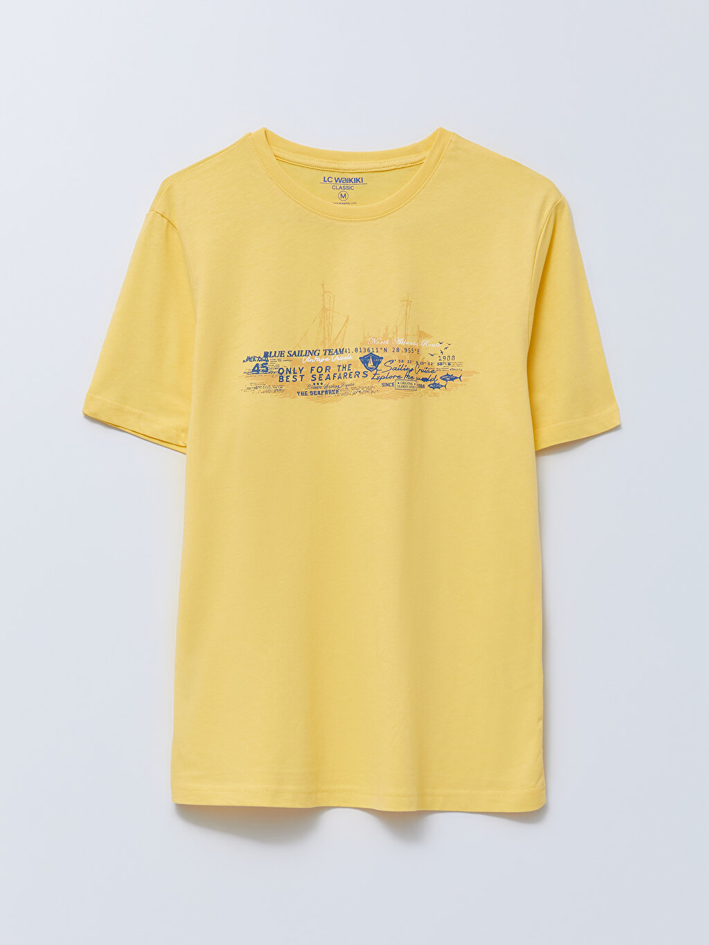 Crew Neck Short Sleeve Printed Combed Cotton Mens T Shirt S2dl46z8 Qn4 S2dl46z8 Qn4 Lc Waikiki 