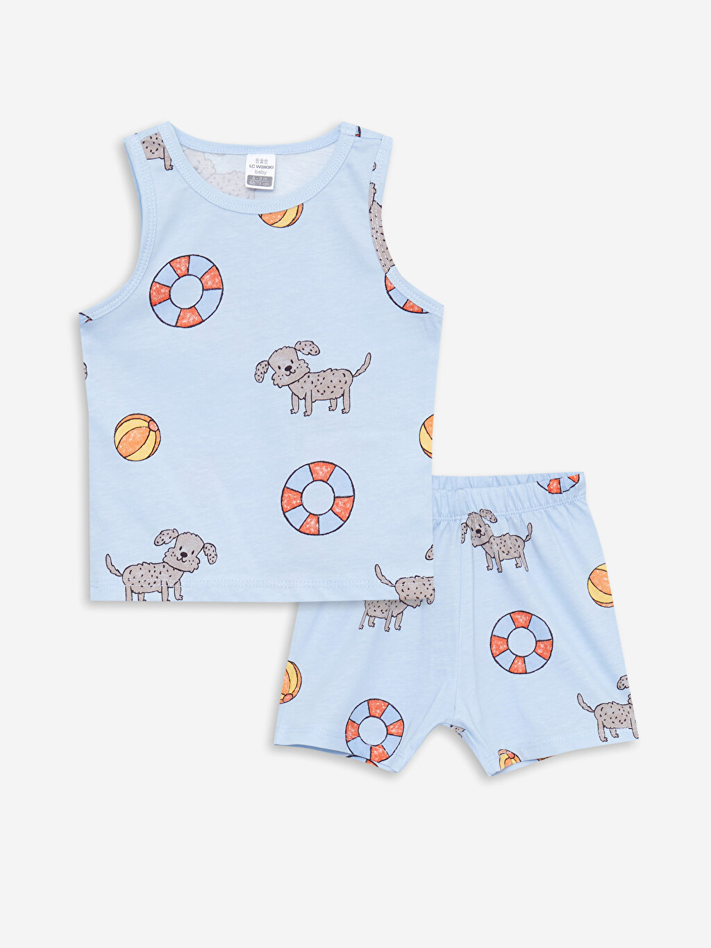 Crew Neck Printed Baby Boy Pajamas Set -S2EJ54Z1-LQP - S2EJ54Z1-LQP - LC  Waikiki