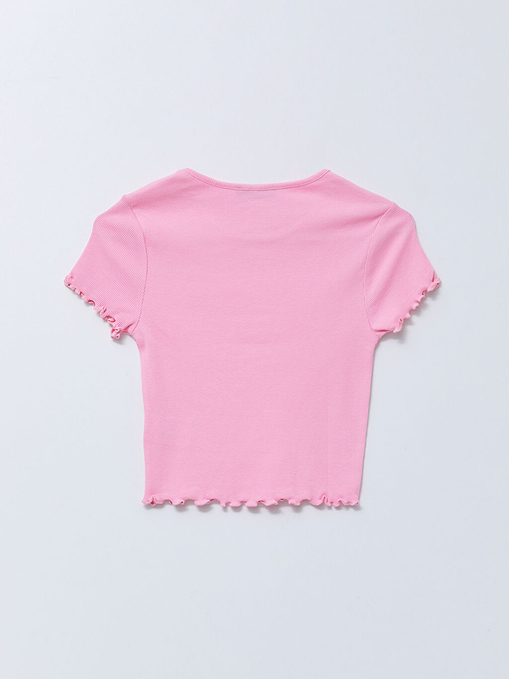 XSIDE Crew Neck Printed Short Sleeve Crop T-Shirt -S2G956Z8-GA5 - S2G956Z8-GA5 - LC Waikiki
