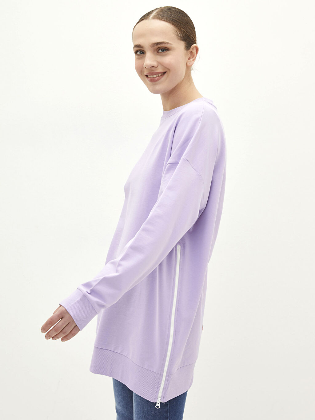 cotton sweatshirt tunic