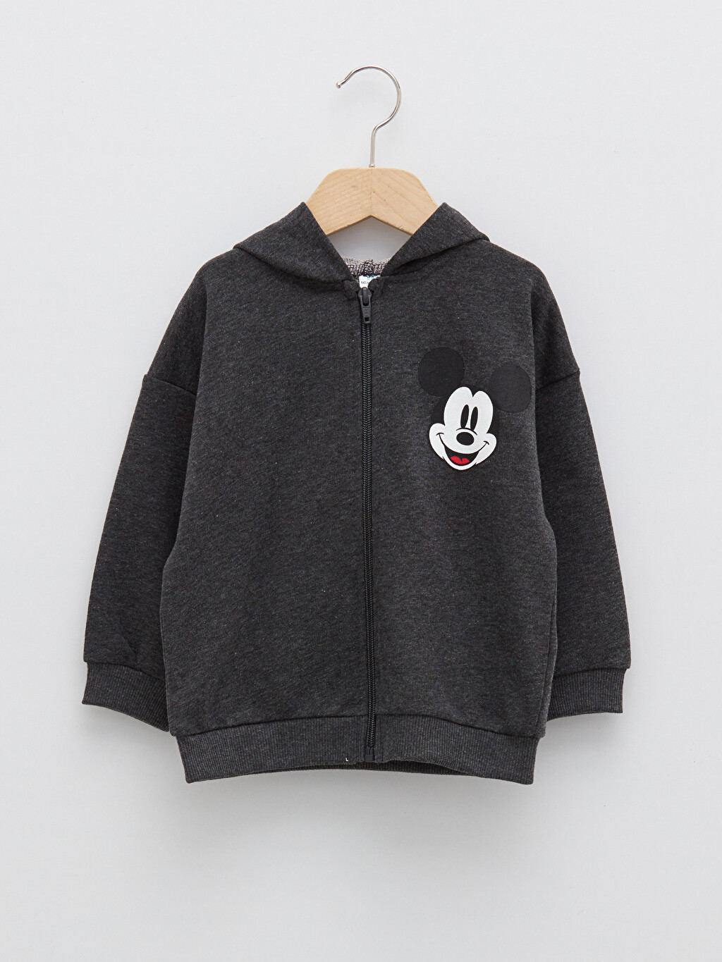 Hooded Long Sleeve Mickey Mouse Printed 