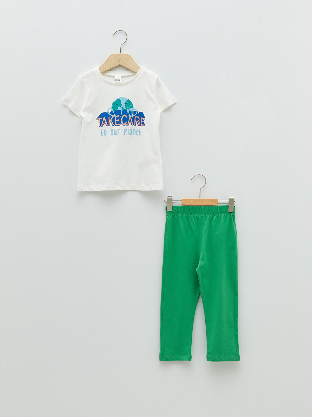 Crew Neck Short Sleeve Printed Cotton Baby Boy Pajamas Set -S2GN06Z1-J5E -  S2GN06Z1-J5E - LC Waikiki