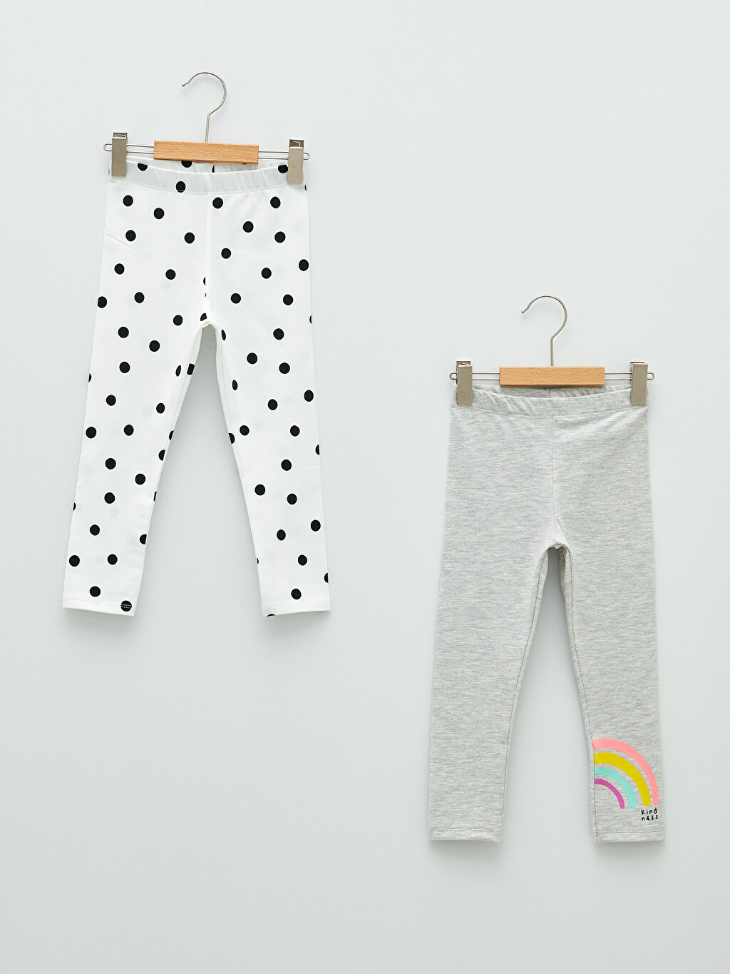 Elastic Waist Baby Girl Tights 2 Pieces 