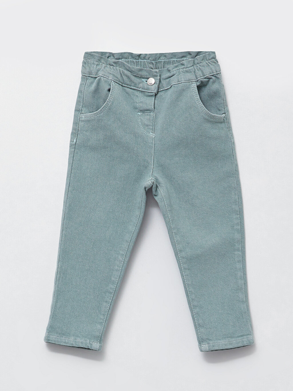 Trousers ~ 3 Months to 6 Years Girls Elastic Waist Denim Jeans Babies 