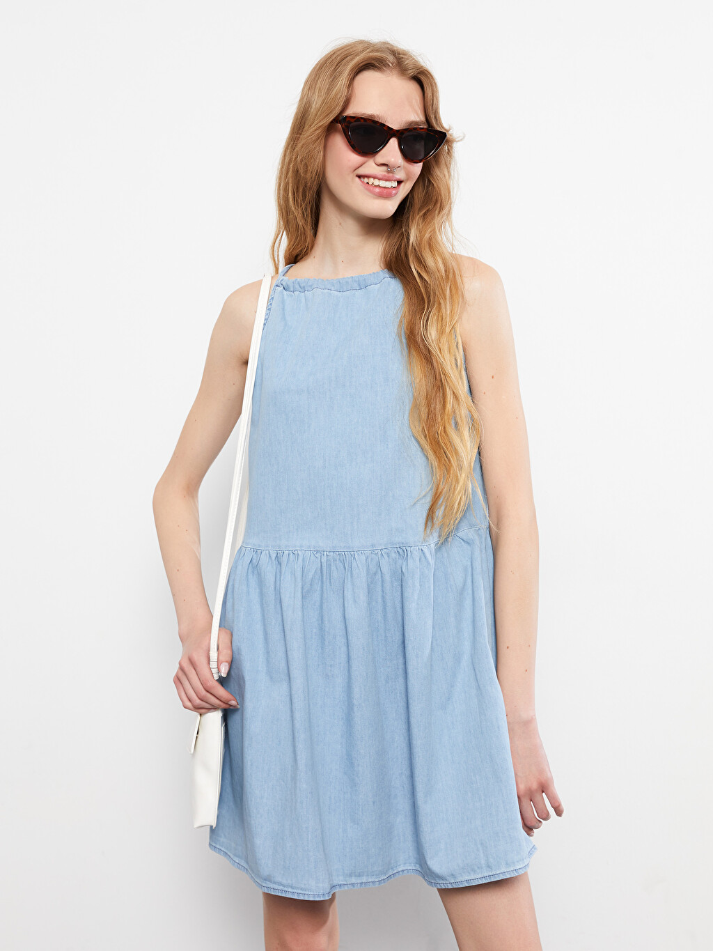 Halter Neck Straight Strap A-Line Women 