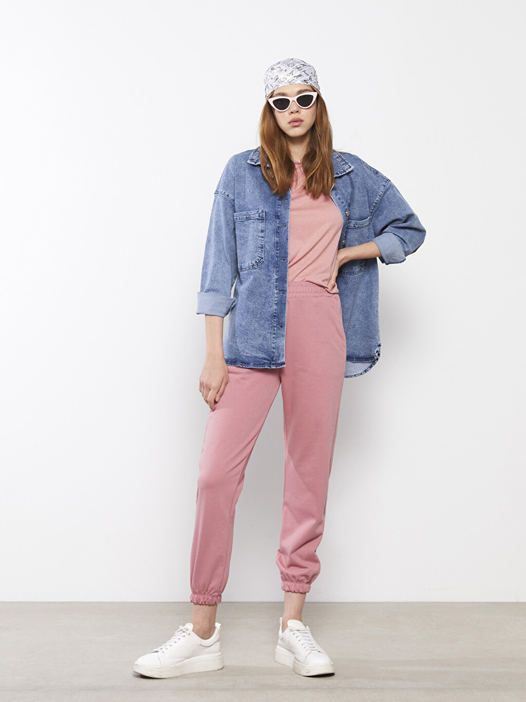 LCW CASUAL Women's Elastic Waist Plain 