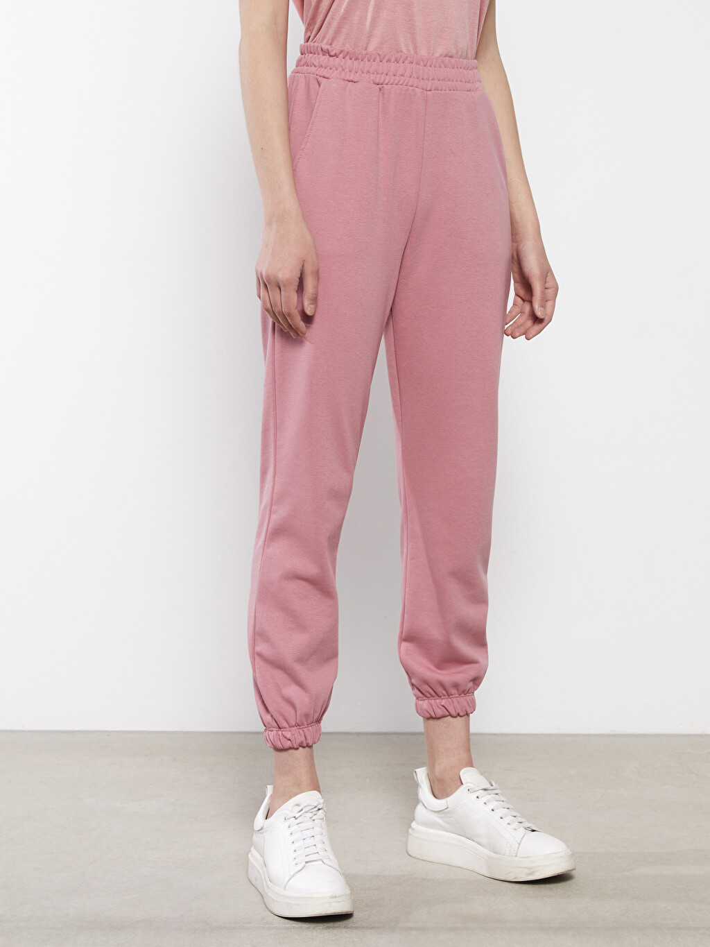 LCW CASUAL Women's Elastic Waist Plain 