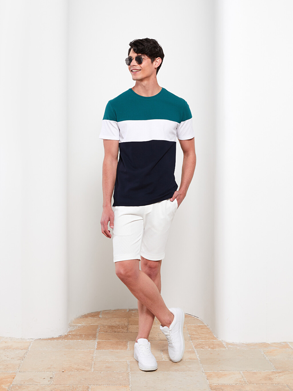 LCW VISION Crew Neck Short Sleeve Color 